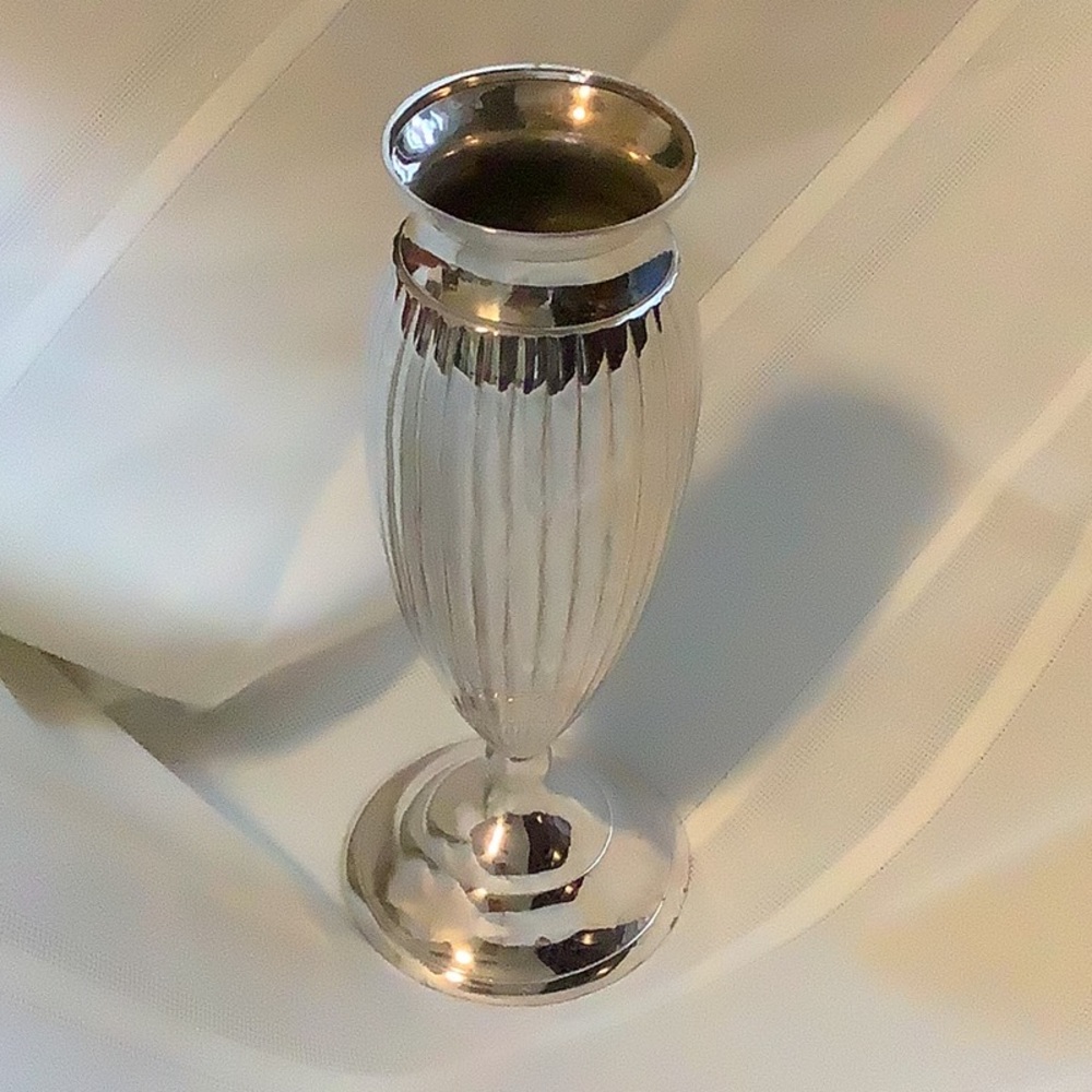 International Silver Company Ribbed Vase